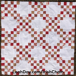 Learn how to make an easy Double Irish Chain quilt with a free video from Leah Day.